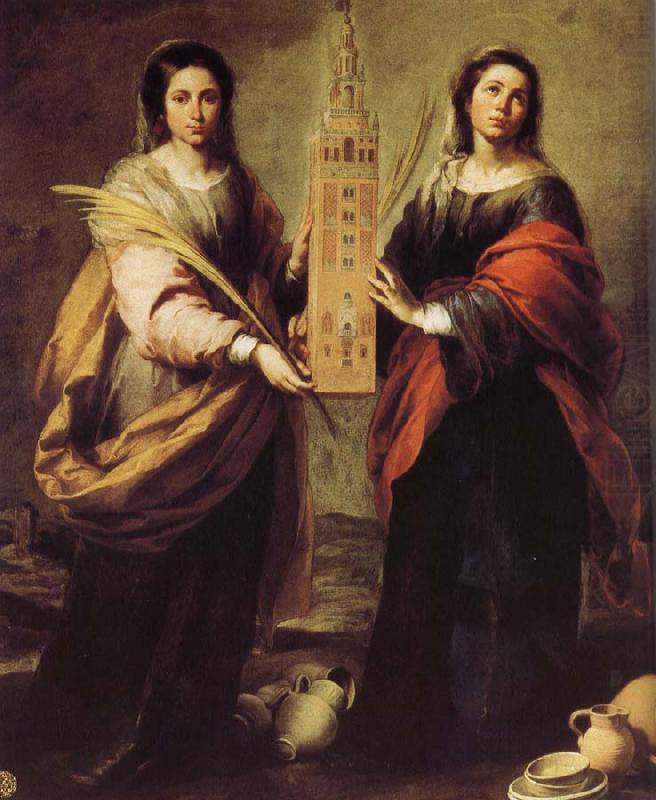 San Seta and St. Lucie Princess Na, Bartolome Esteban Murillo